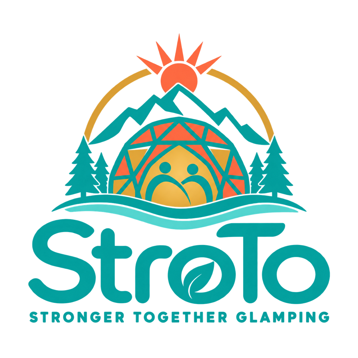 Stronger Together Glamping logo