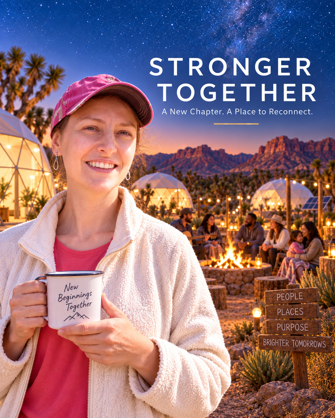 Wellness and outdoor spa experience at Stronger Together Glamping